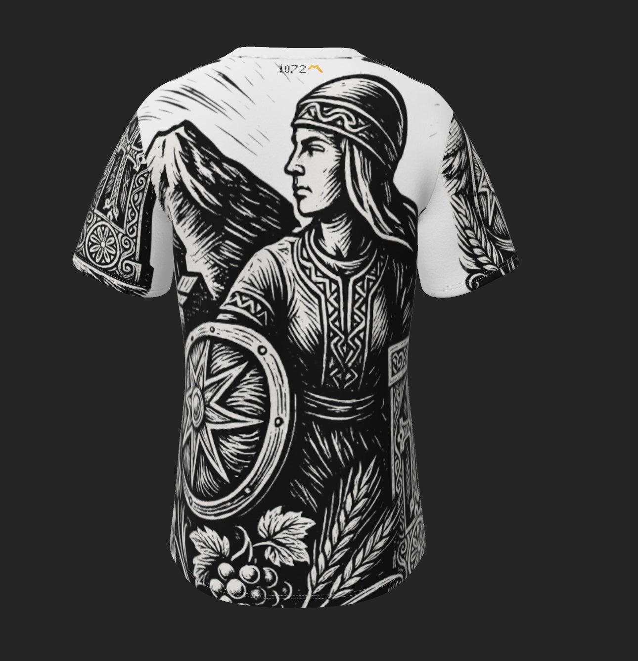 All Over ARMENIA Print Cotton T-Shirt