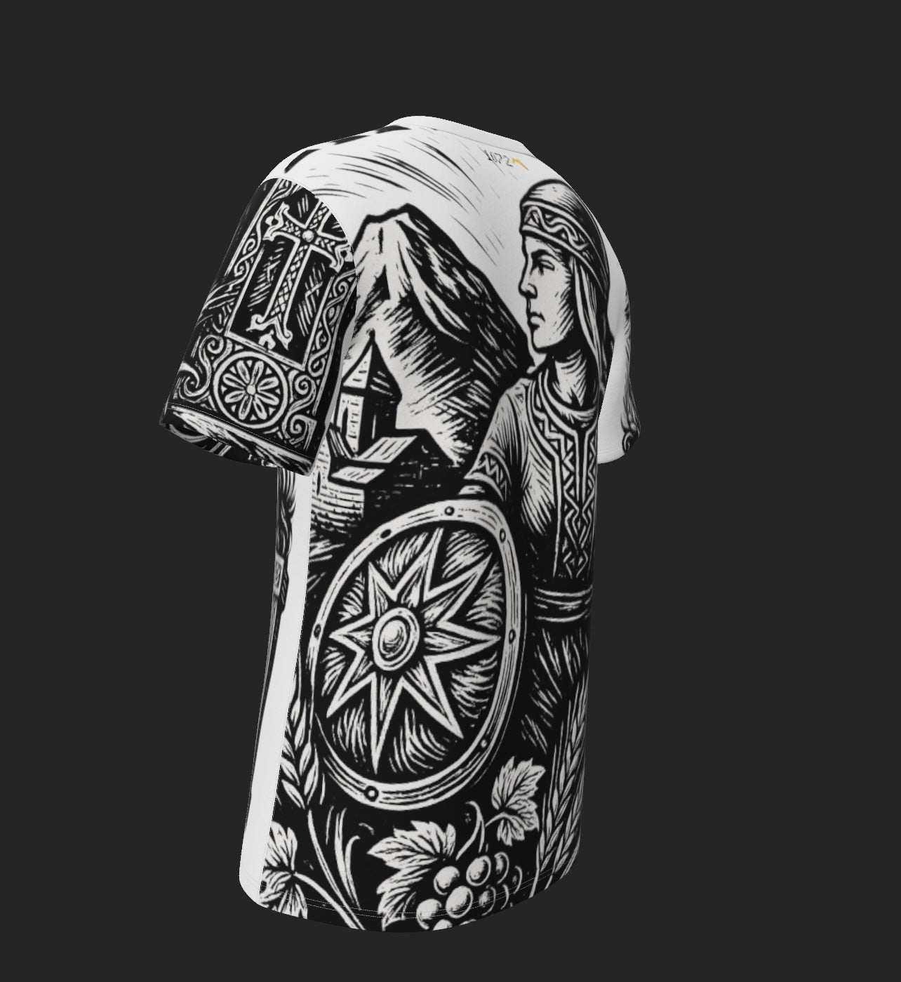 All Over  ARMENIA Print Cotton T-Shirt